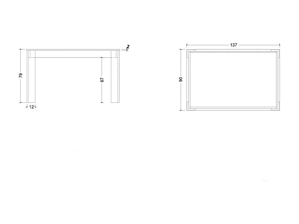 Tavolo da cucina allungabile 137x90 cm cashmere TCL23