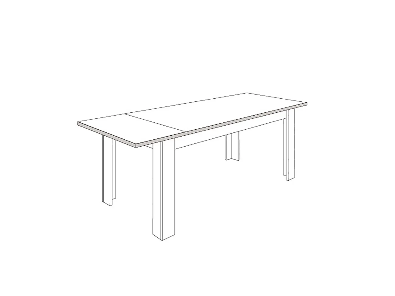 Tavolo da cucina allungabile 137x90 cm cashmere TCL23