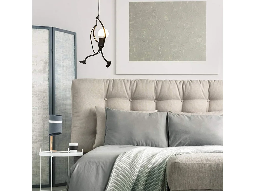 Lustre en fer forgé, lustre design dessin animé créatif en fer forgé, lustre design chambre enfant, E27, lampe non incluse