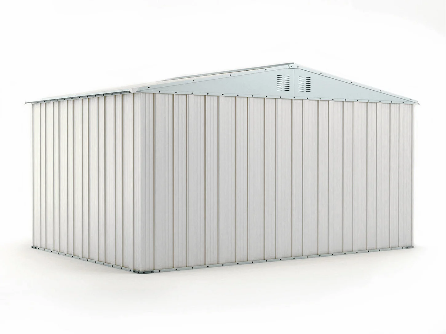 Box deposito in lamiera garage acciaio 403x269cm x h 215cm - 149kg - 10,84mq - BIANCO