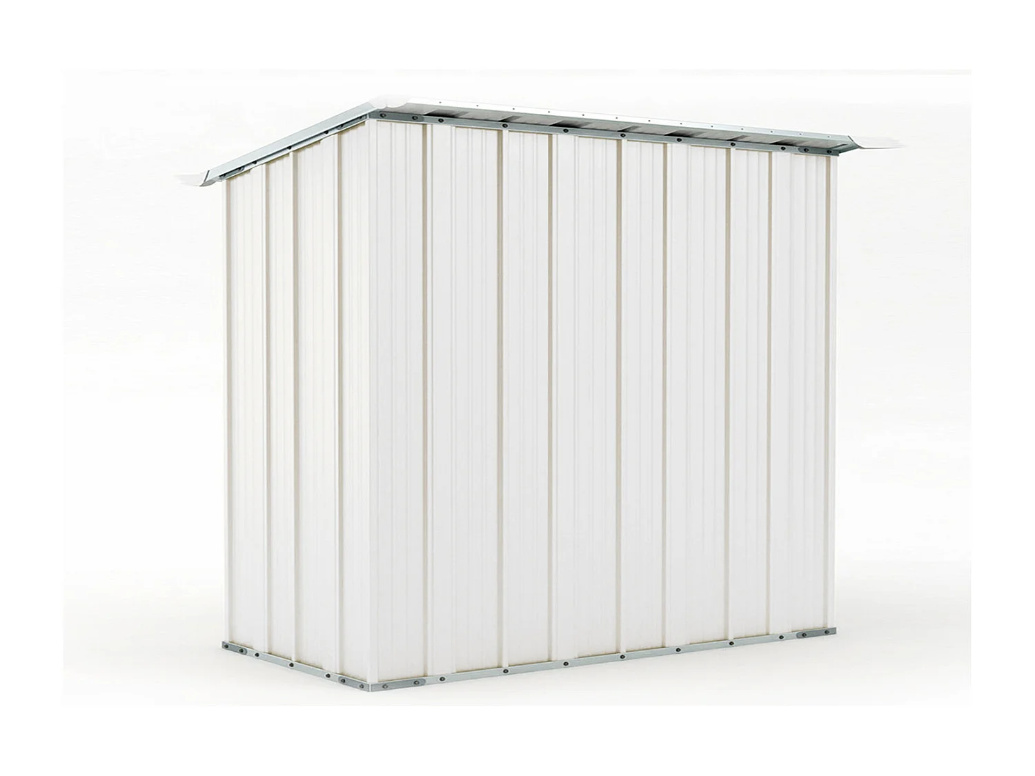 Casetta per esterno giardino box deposito attrezzi 174x100cm x h 182cm - 43kg - 1,74mq - BIANCO