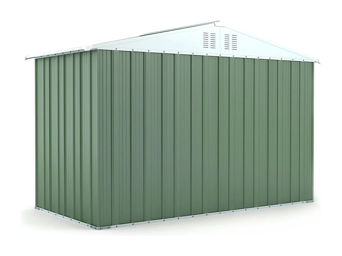 Box attrezzi casetta giardino in Acciaio Zincato 327x155cm x h2.15m - 114KG - 5.06mq - VERDE