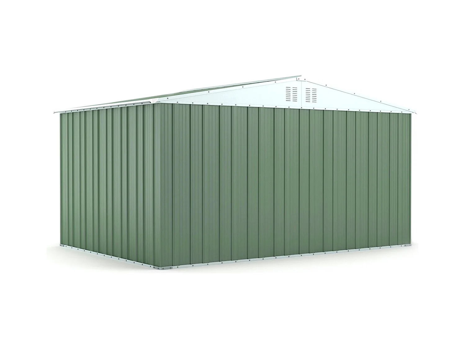 Box deposito in lamiera garage acciaio 403x269cm x h 215cm - 149kg - 10,84mq - VERDE