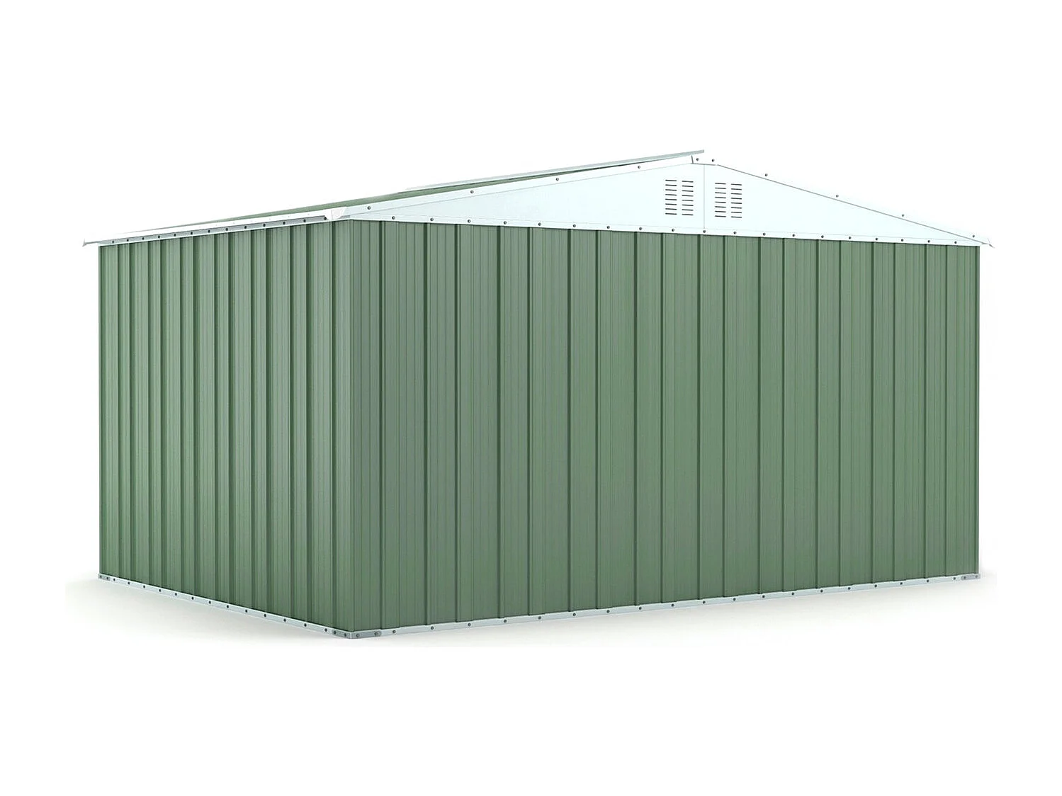 Box deposito in lamiera garage acciaio 403x269cm x h 215cm - 149kg - 10,84mq - VERDE
