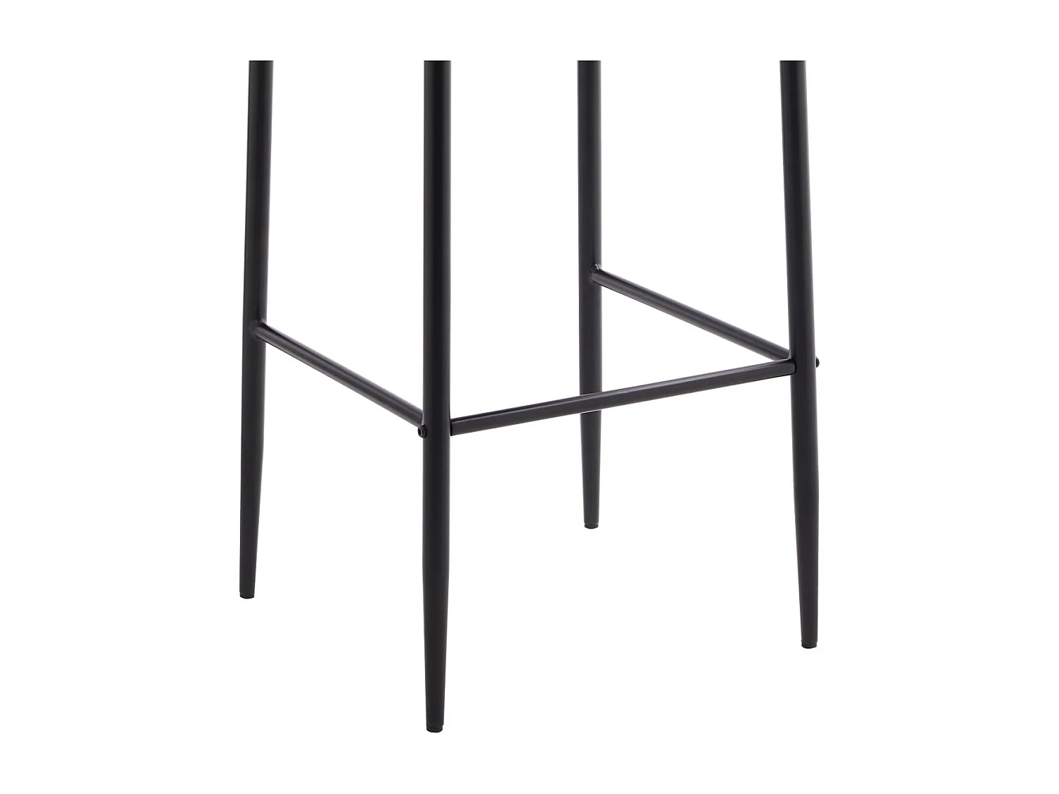 Pack de 4 taburetes altos de 108x43x48 cm tapizados antimanchas en color gris Estor