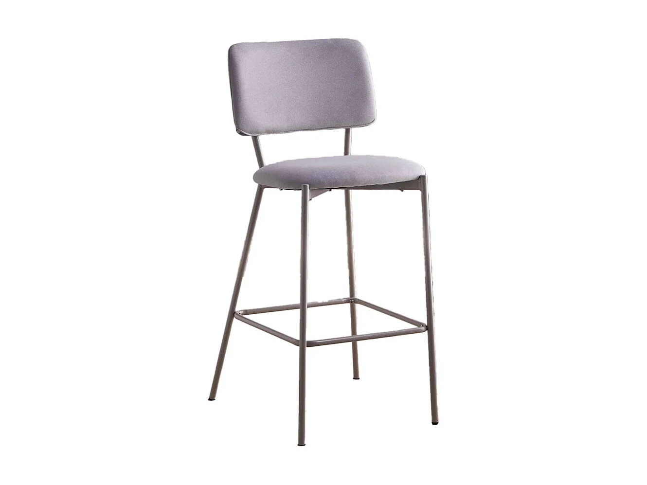 Pack de 4 taburetes de 103x45x51 cm tapizados en tela animanchas en color crema Ned