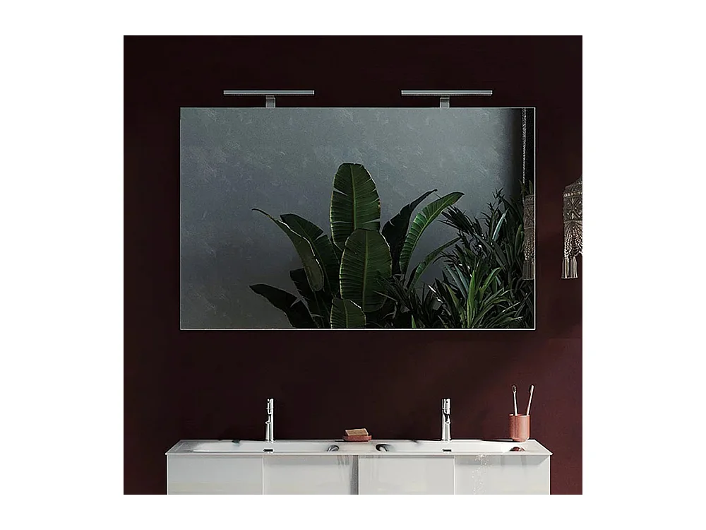Specchiera bagno 120x75 cm con doppia luce led SPL4