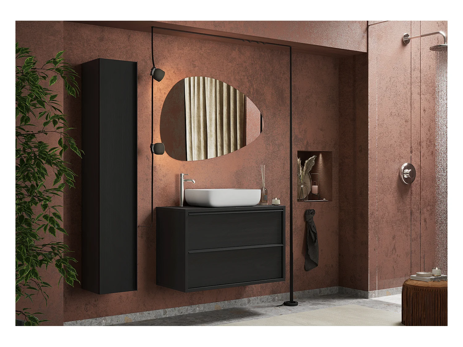 Specchiera bagno 101x67 cm con retroilluminazione led SPL13