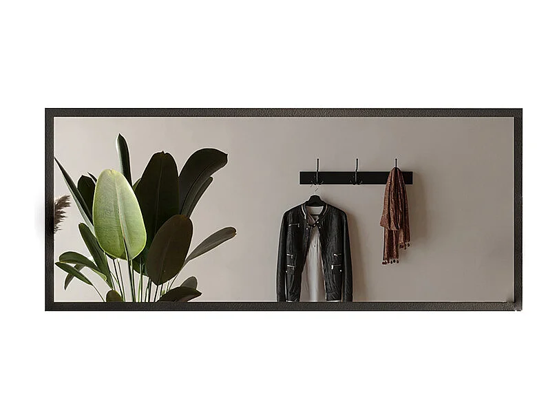 Specchiera moderna 160x68 cm con cornice grafite SL8
