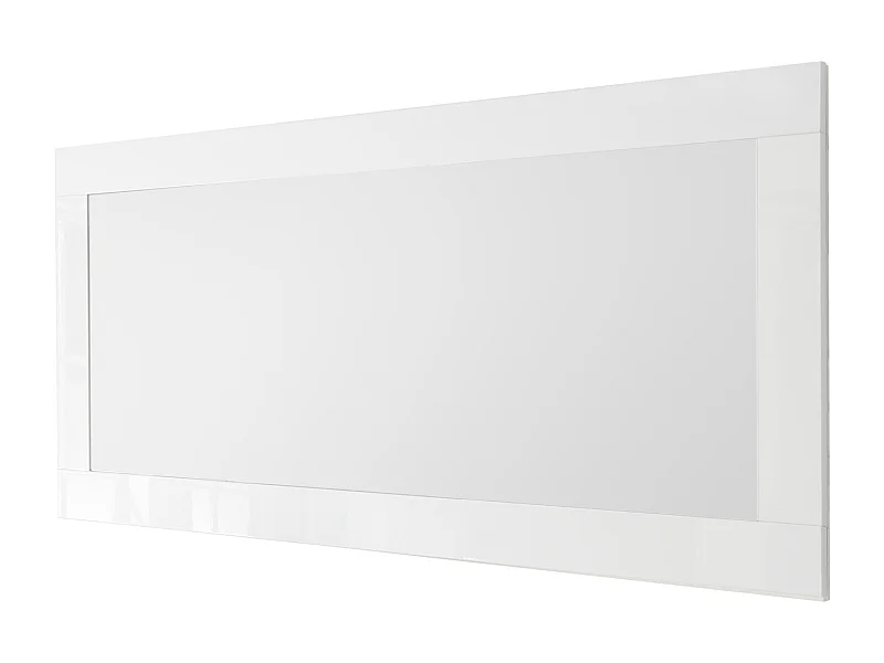 Specchiera moderna rettangolare con cornice 170x75 SL1 bianco lucido