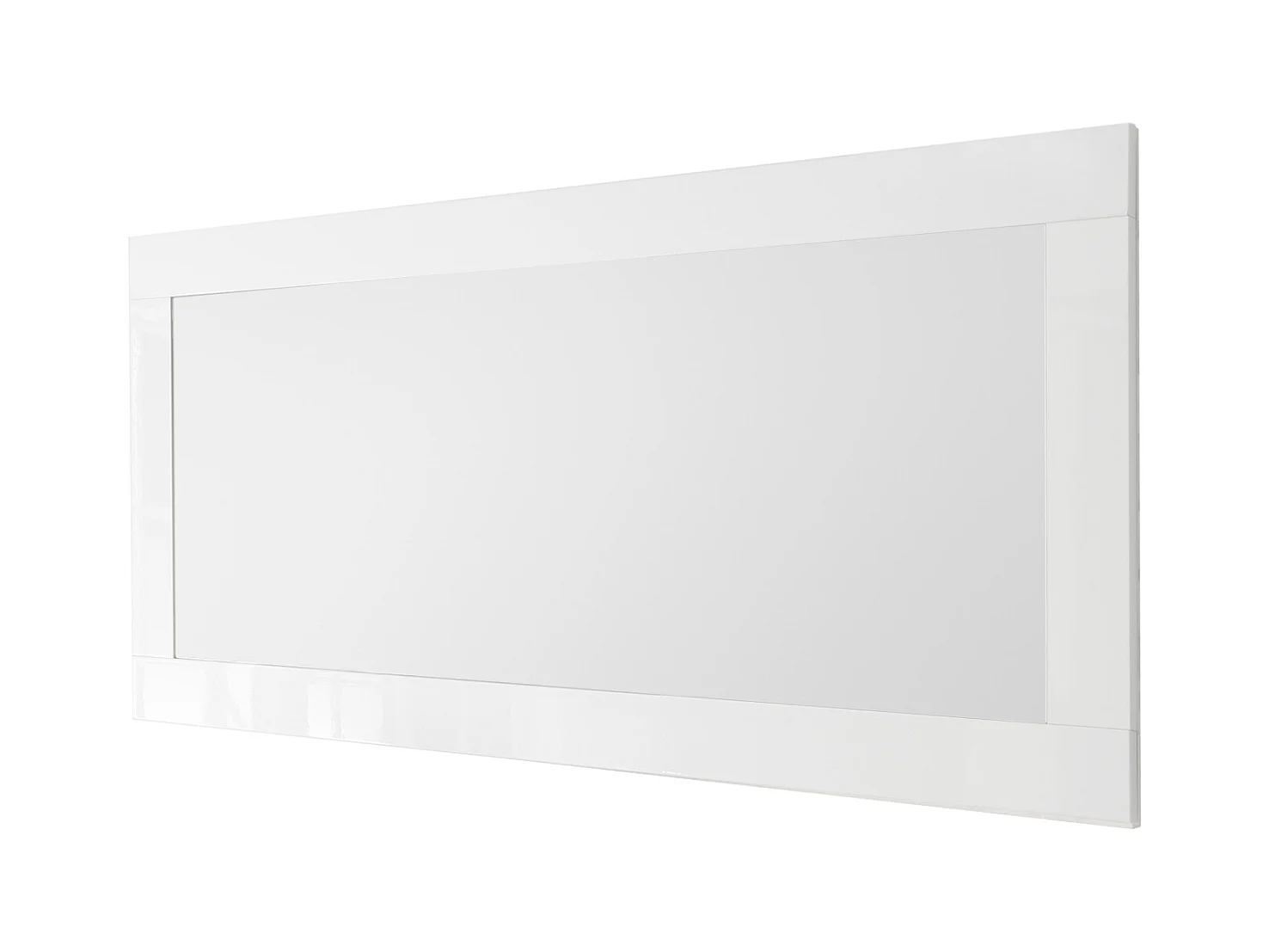 Specchiera moderna rettangolare con cornice 170x75 SL1 bianco lucido