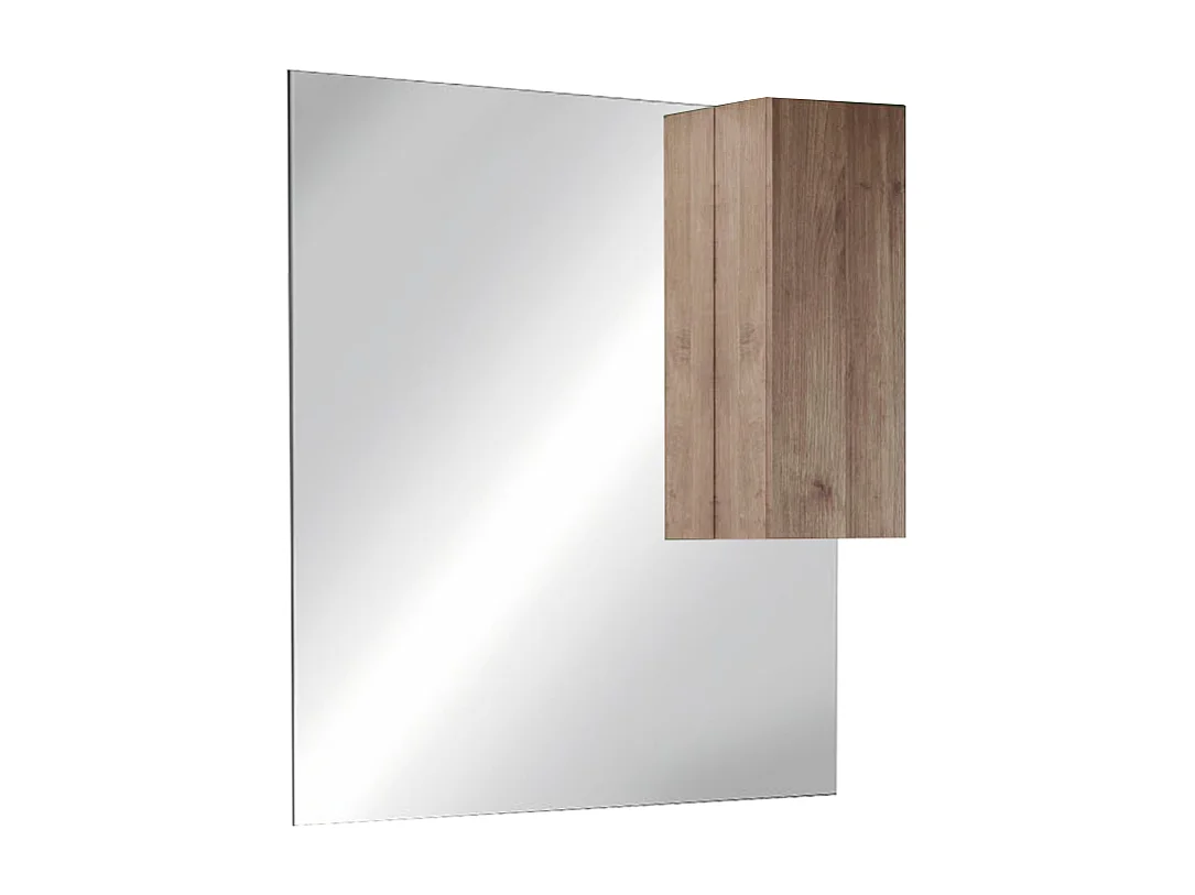 Specchiera bagno 120x110 cm con colonna e luce led SPL7