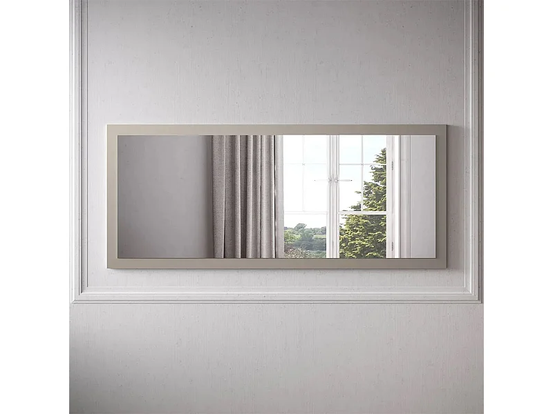 Specchiera moderna 160x68 cm con cornice cashmere SL8