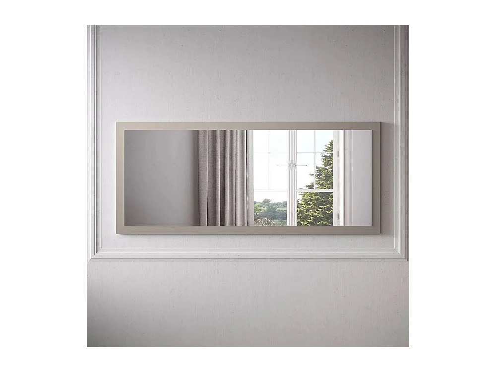 Specchiera moderna 160x68 cm con cornice cashmere SL8