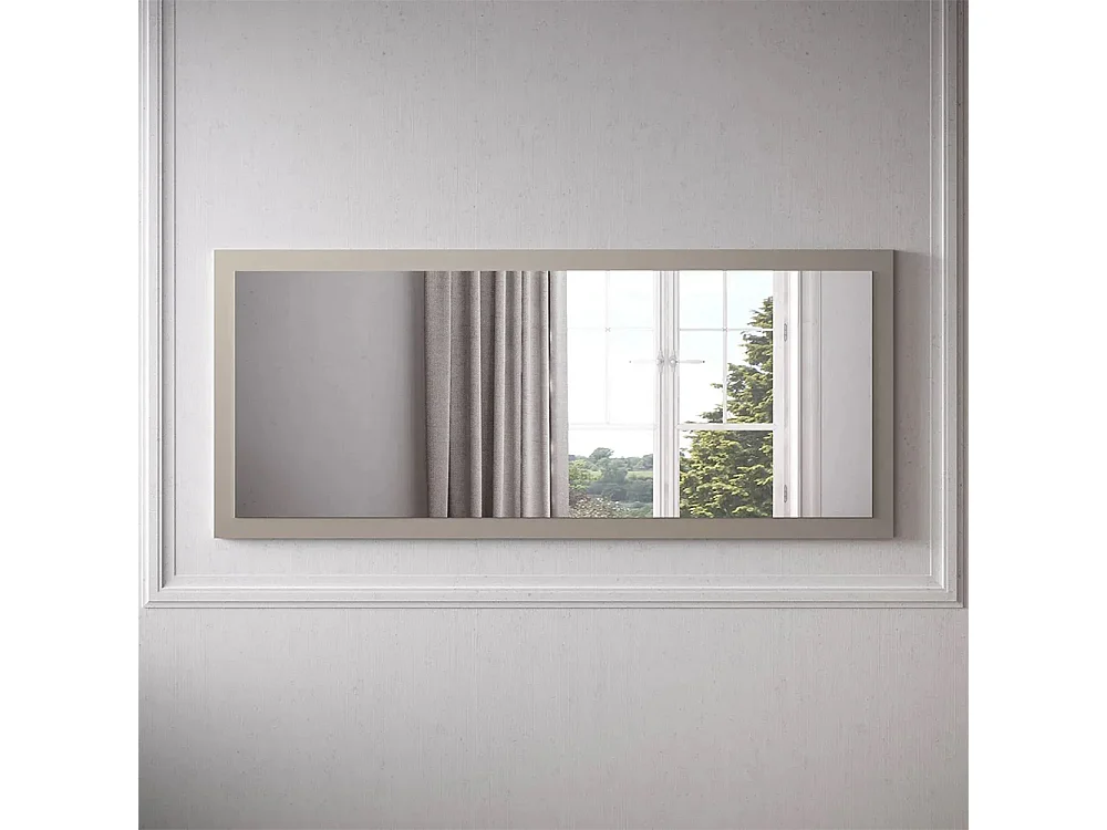 Specchiera moderna 160x68 cm con cornice cashmere SL8
