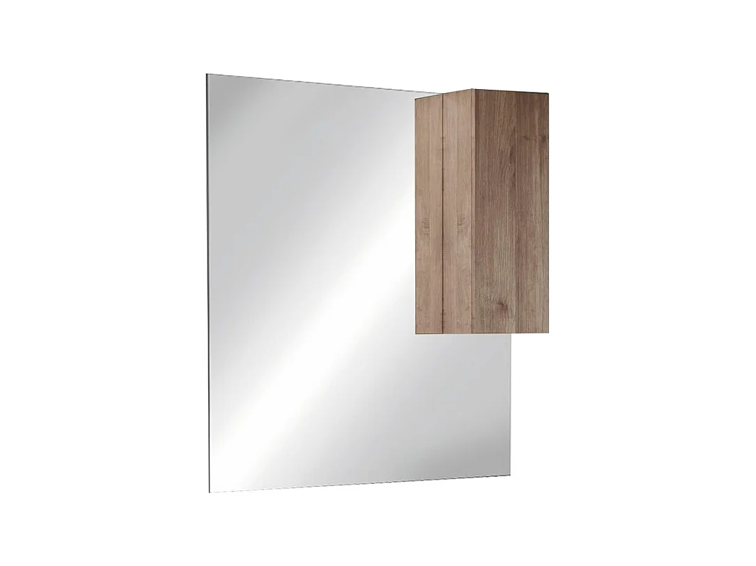 Specchiera bagno 100x110 cm con colonna e luce led SPL5