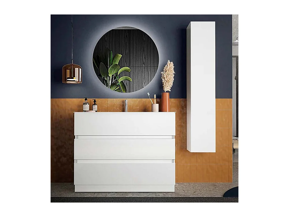 Specchiera tonda bagno 75x75 cm con retroilluminazione led SPL12