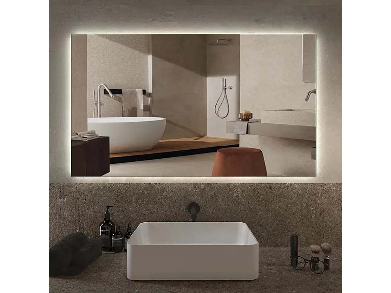 Specchiera bagno 90x60 cm con retroilluminazione led SPL11