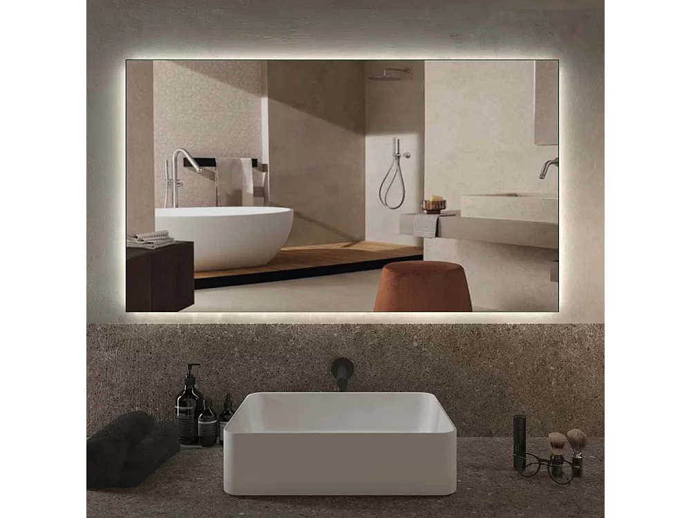 Specchiera bagno 90x60 cm con retroilluminazione led SPL11