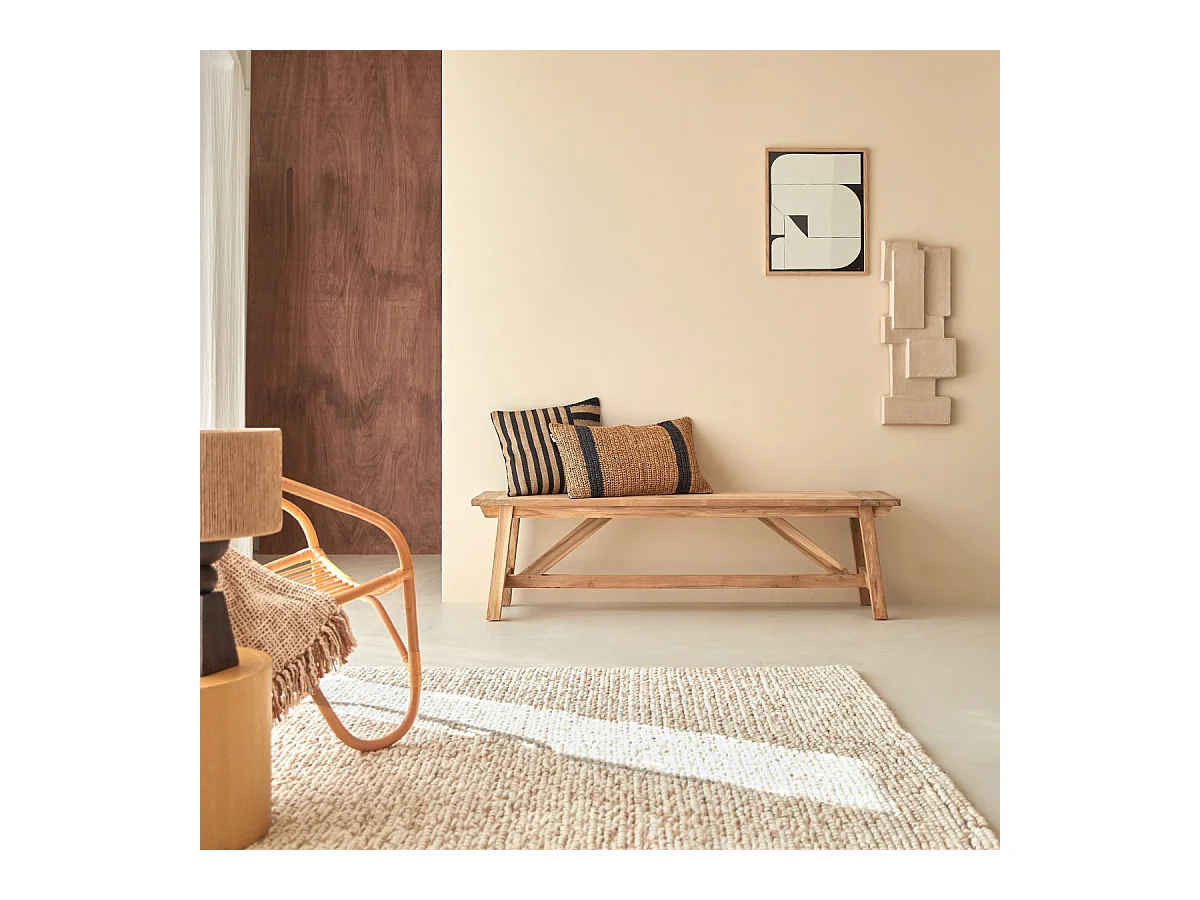 Banc en bois de teck recyclé 160 Filipe