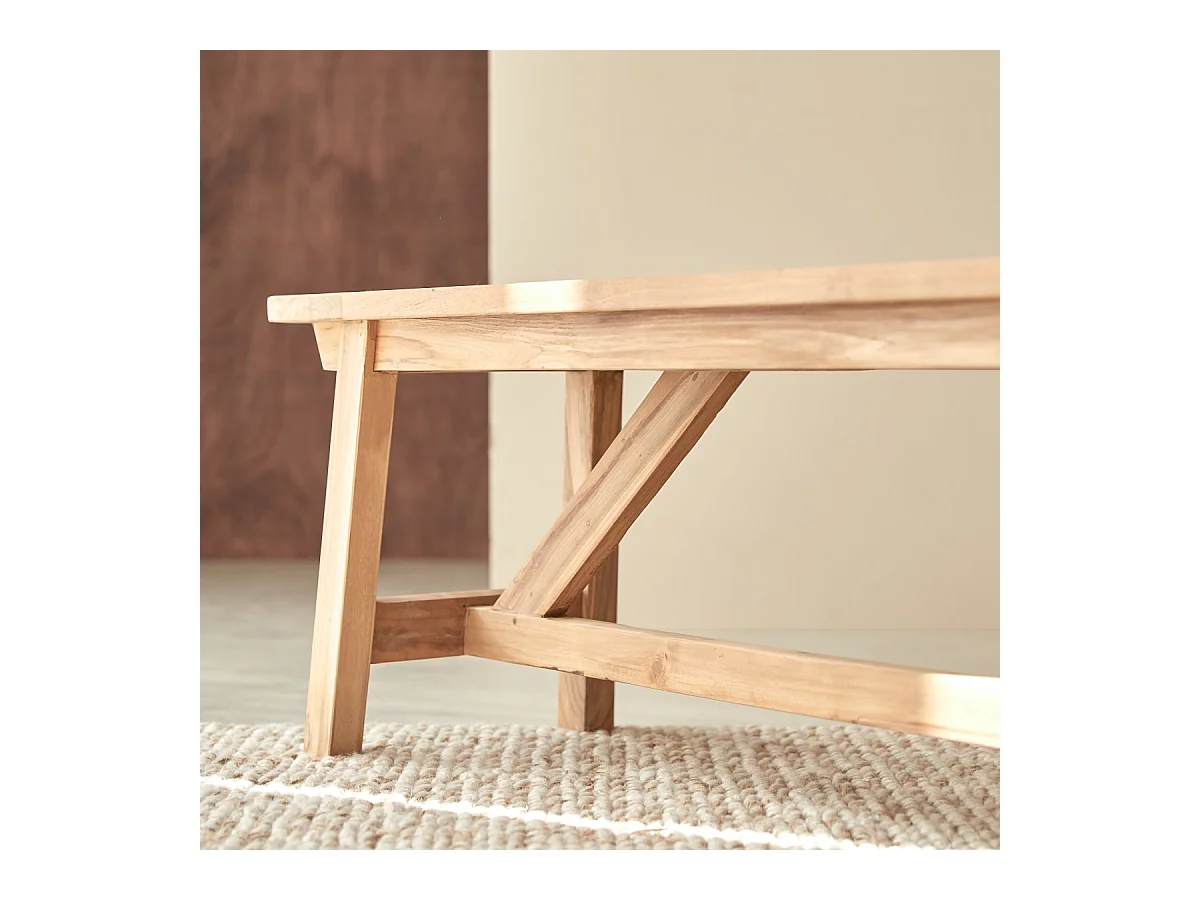 Banc en bois de teck recyclé 160 Filipe