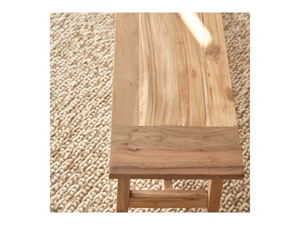 Banc en bois de teck recyclé 160 Filipe