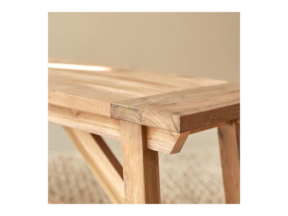 Banc en bois de teck recyclé 160 Filipe