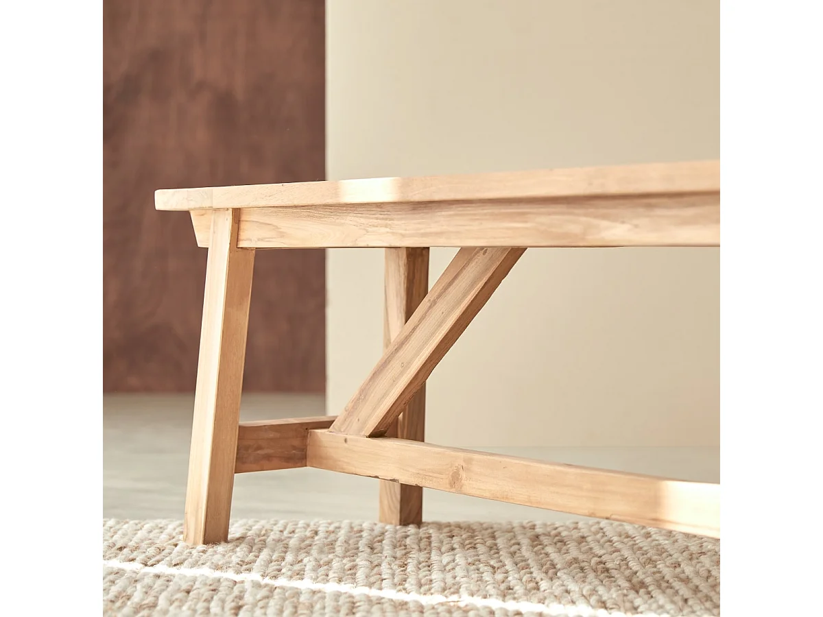 Banc en bois de teck recyclé 160 Filipe