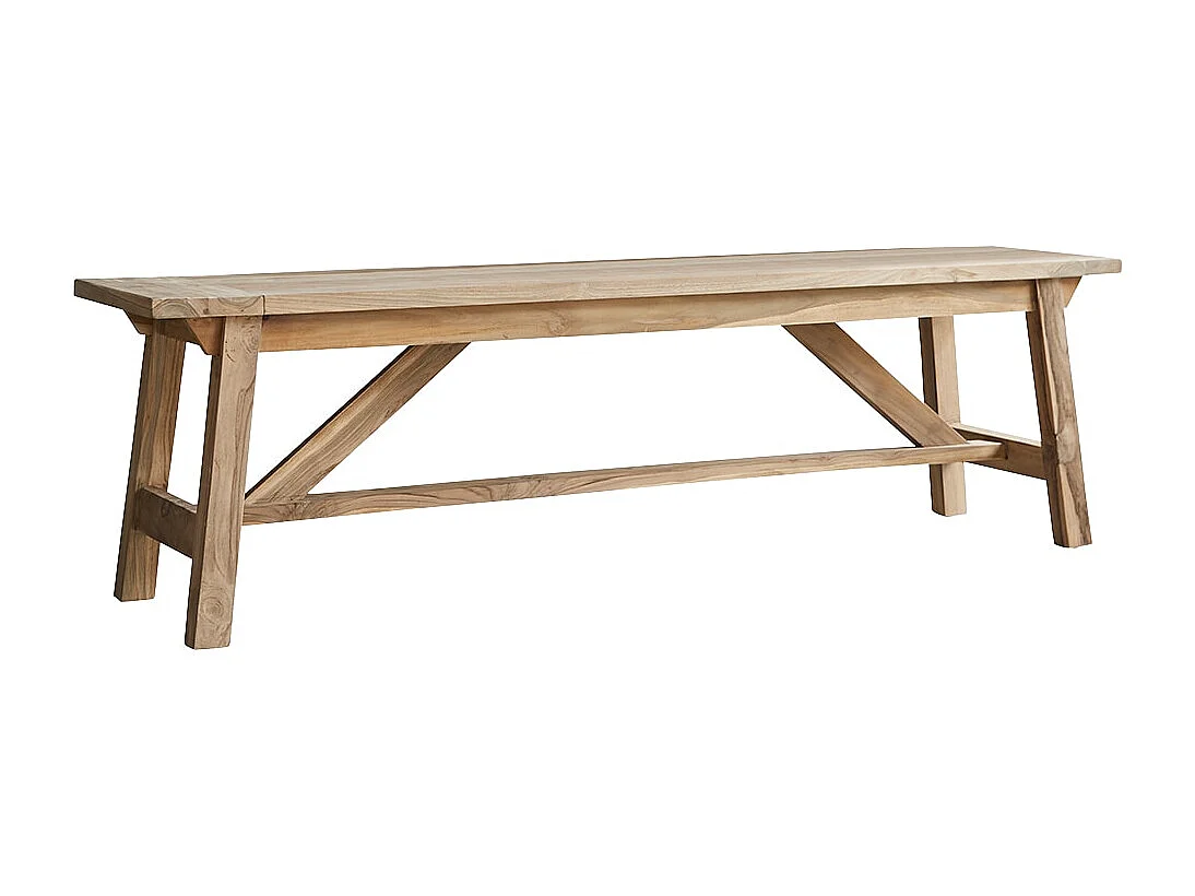 Banc en bois de teck recyclé 160 Filipe
