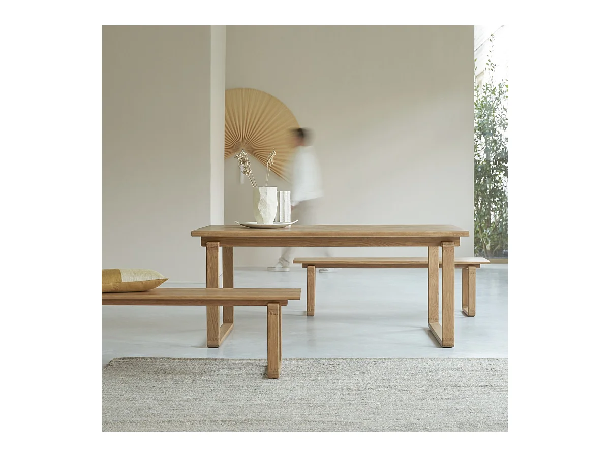 Panca in rovere massello 160 Sybille