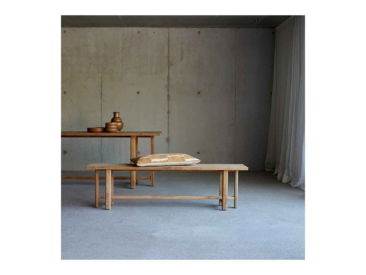 Banc en bois de teck recyclé 170 Antonia