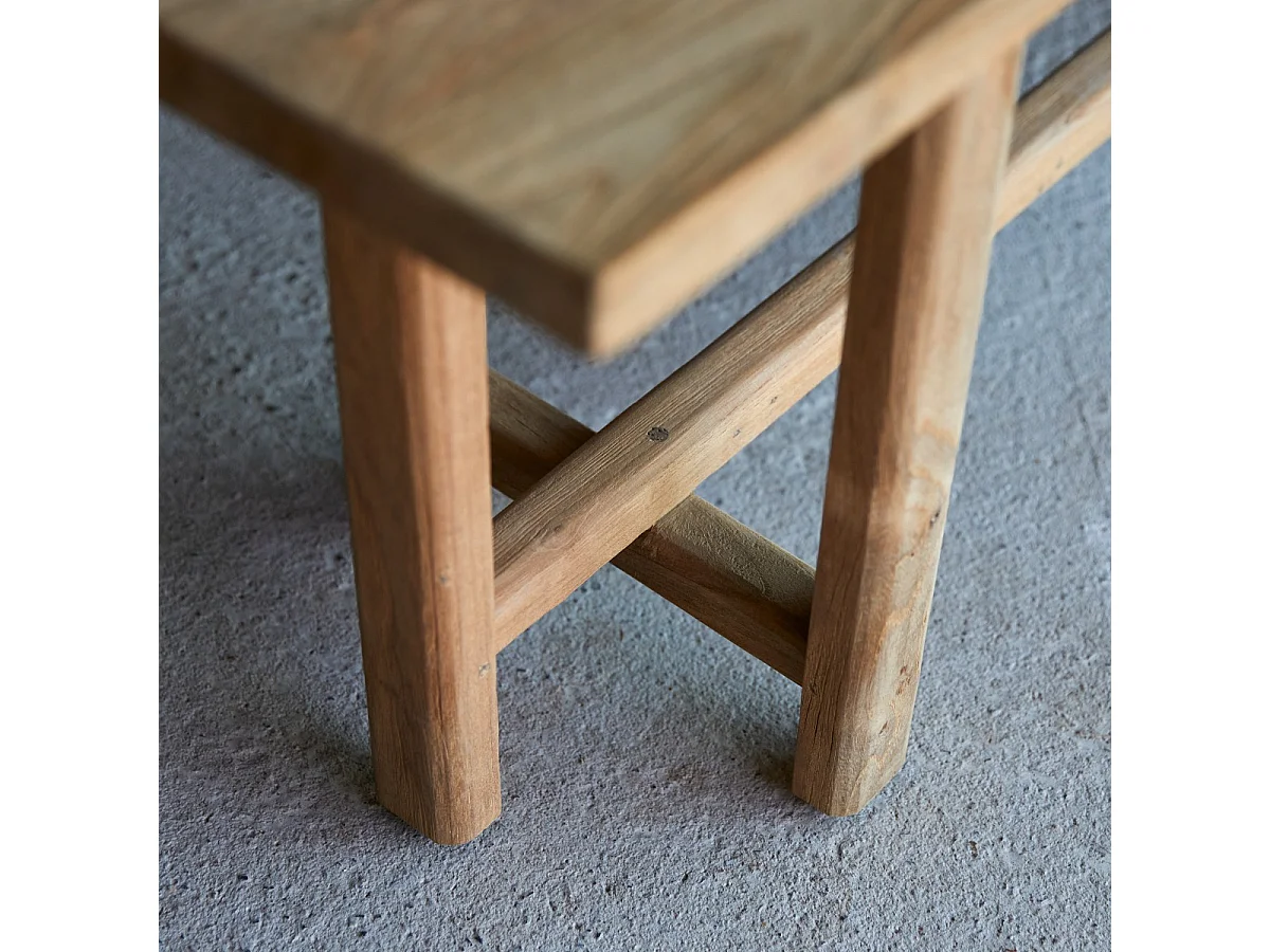 Antonia - Bench in reclaimed solid teak