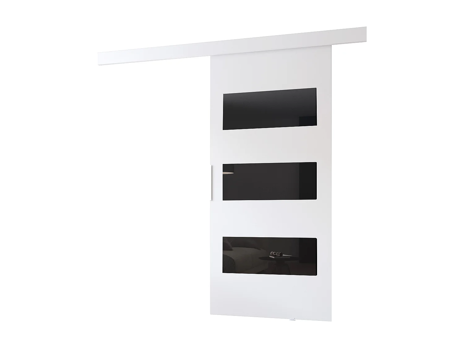 MINIO go for it, porte coulissante CLEAN E 106 cm portes de chambre | Blanc
