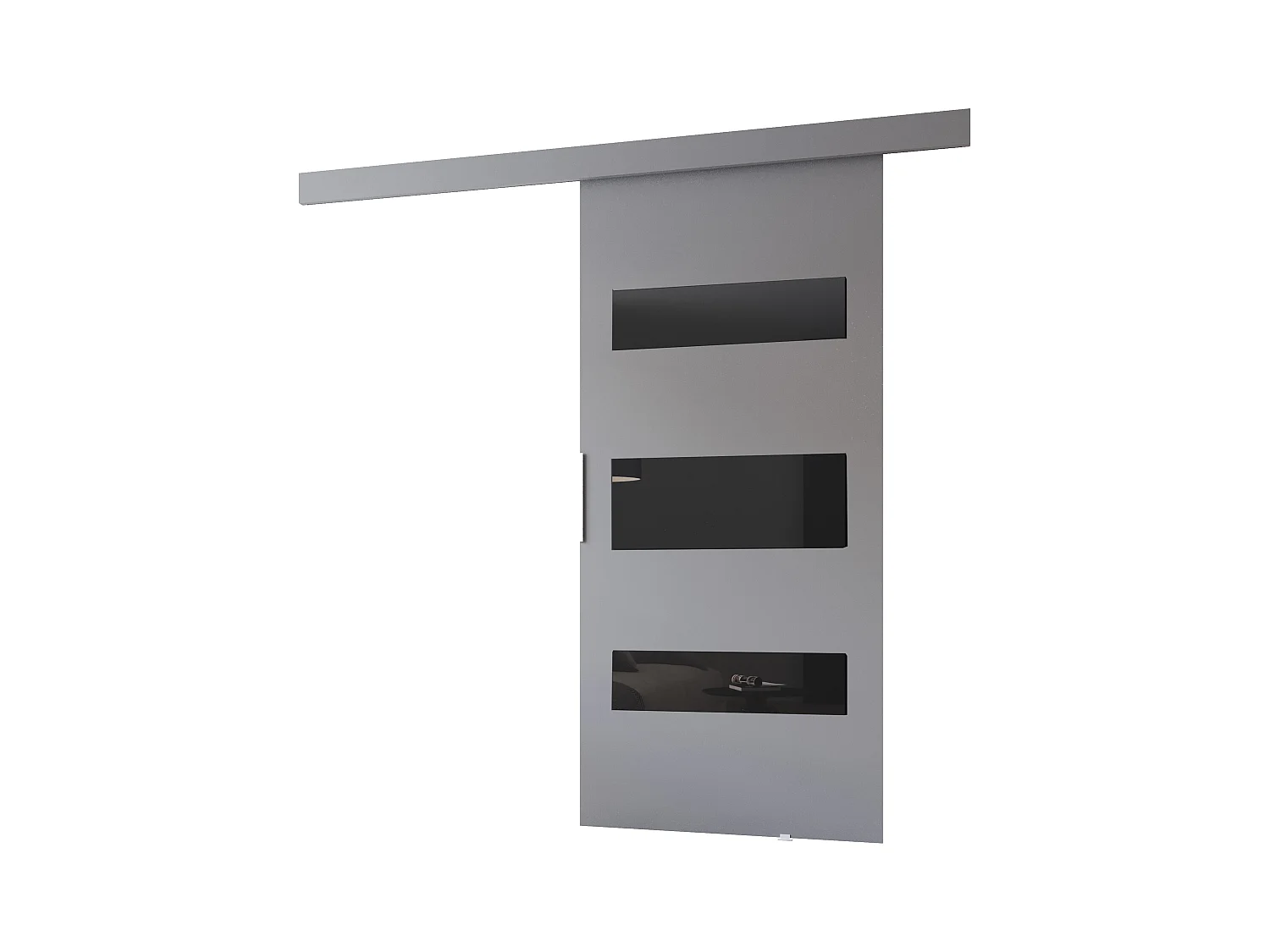 MINIO go for it, porte coulissante CLEAN D 86 cm portes de chambre | Gris