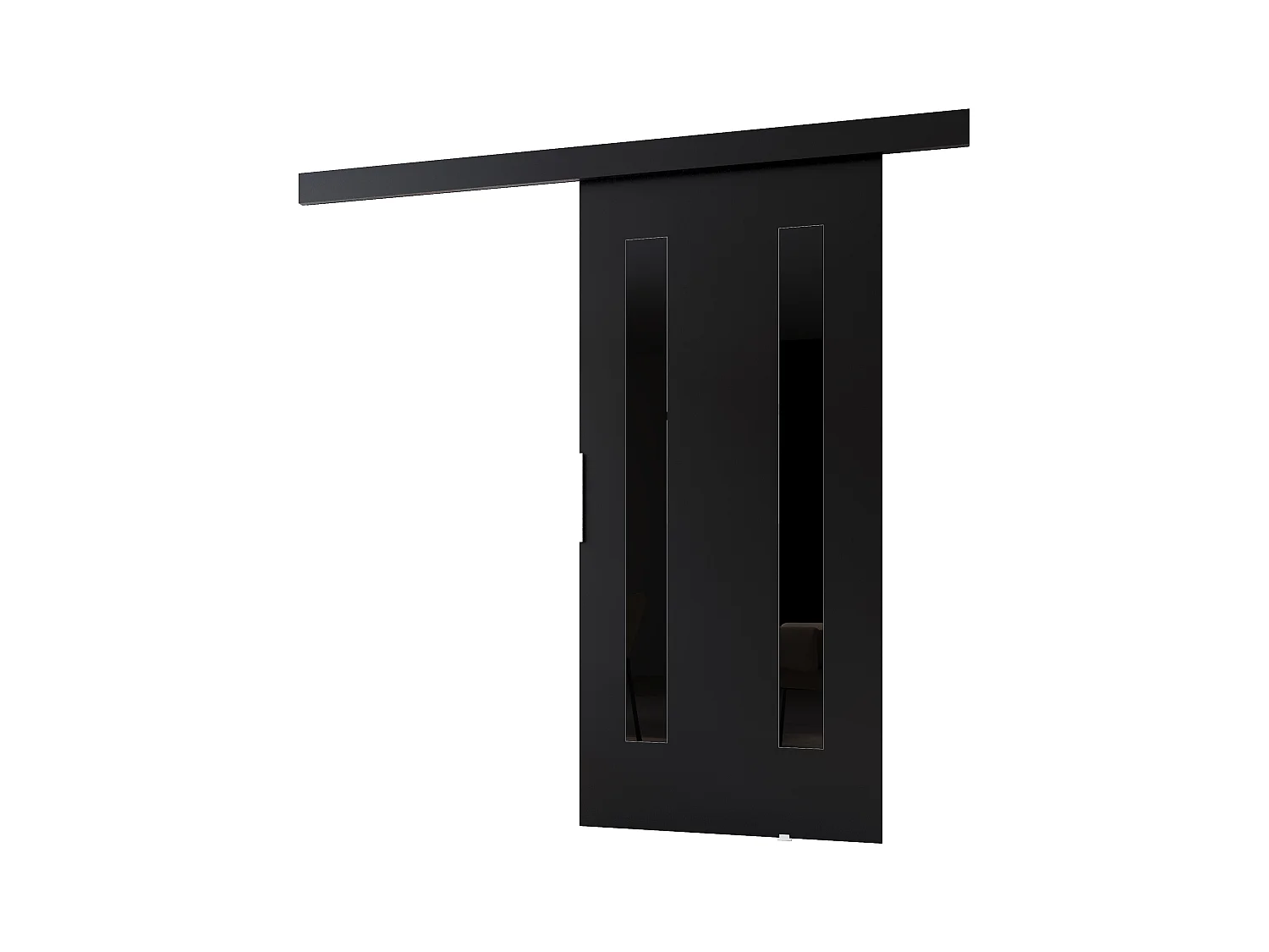 MINIO go for it, porte coulissante CLEAN H 86 cm portes de chambre | Noir