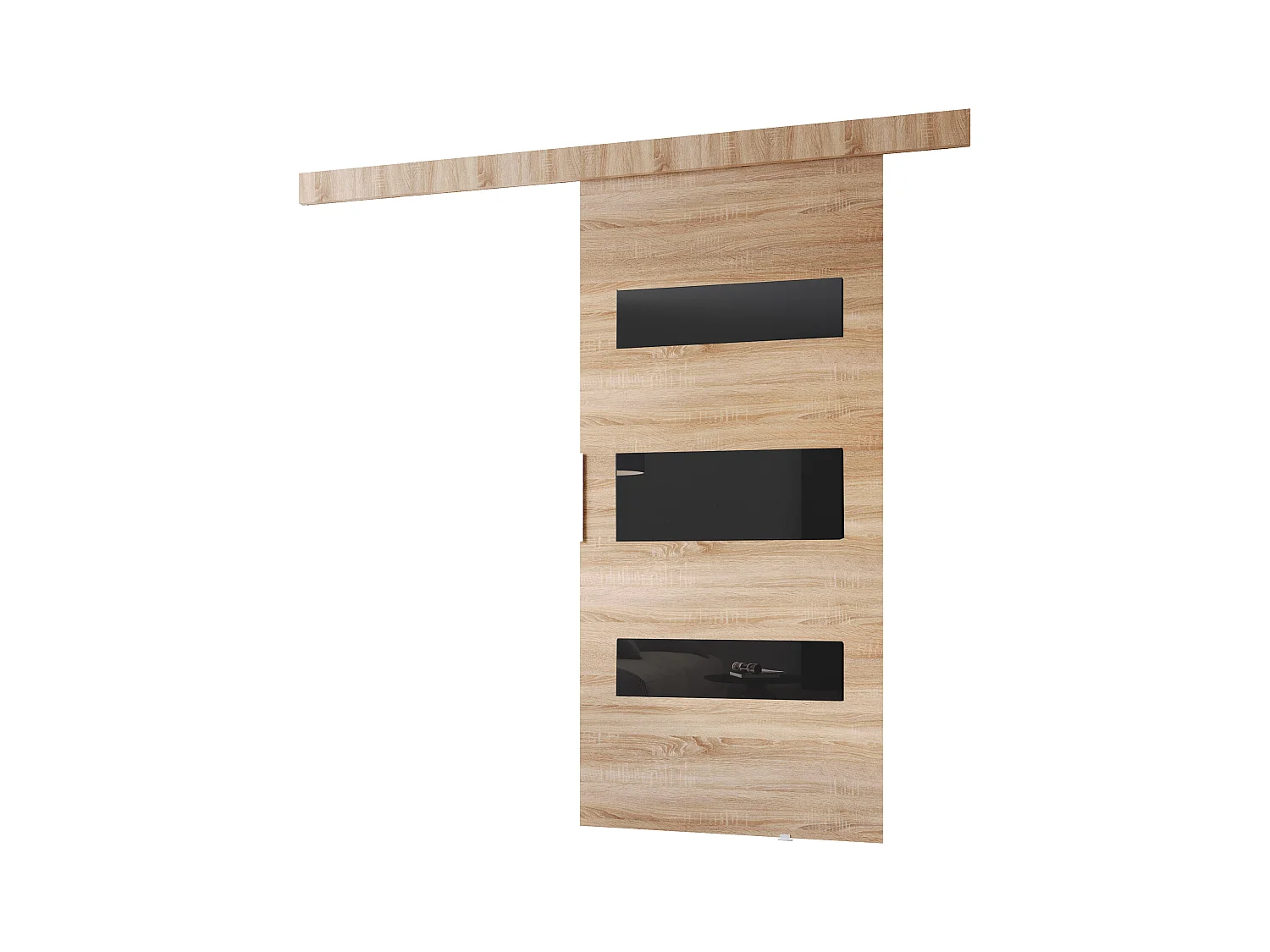 MINIO go for it, porte coulissante CLEAN D 86 cm portes de chambre | Chêne Sonoma