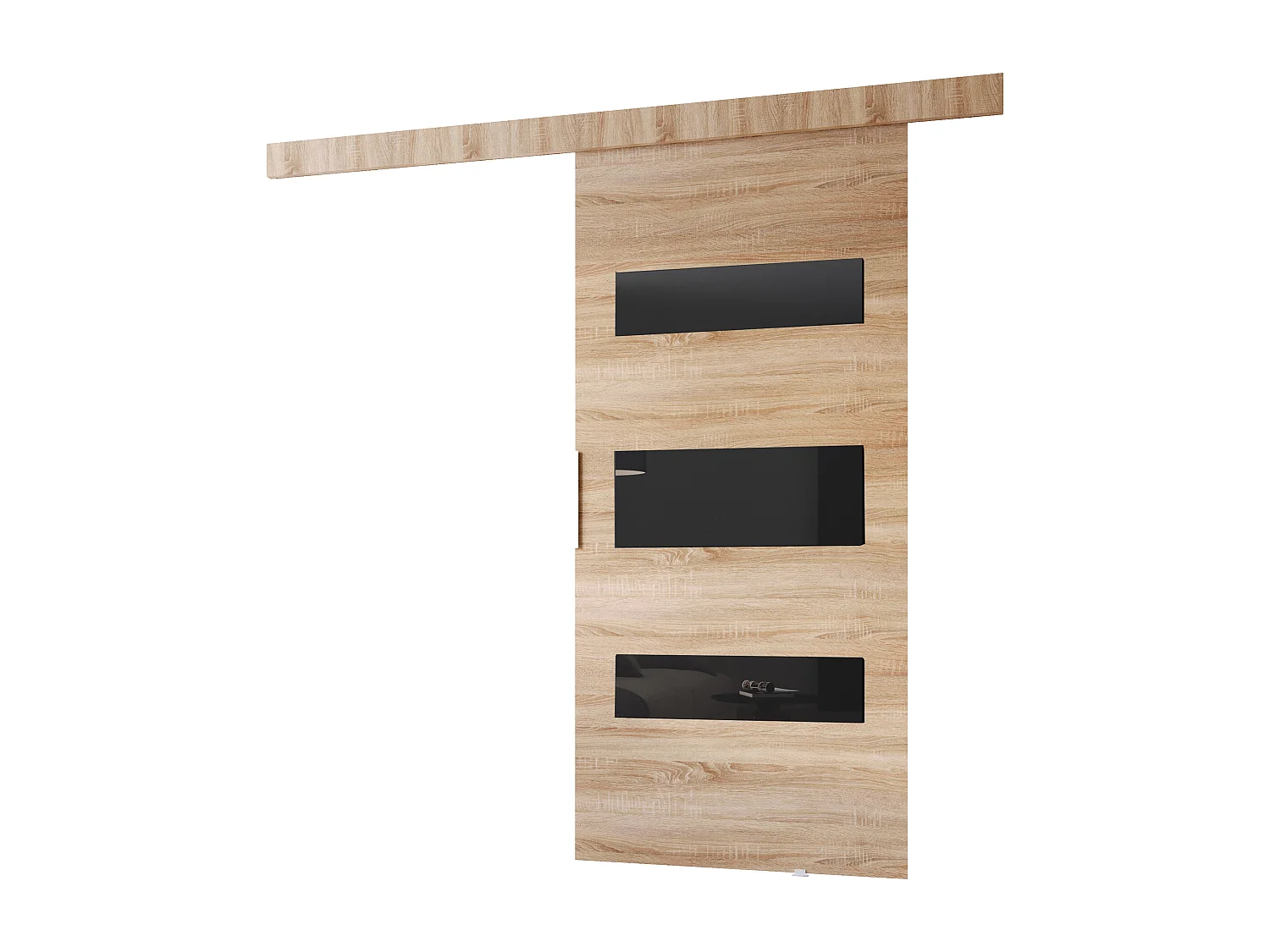 MINIO go for it, porte coulissante CLEAN D 86 cm portes de chambre | Chêne Sonoma