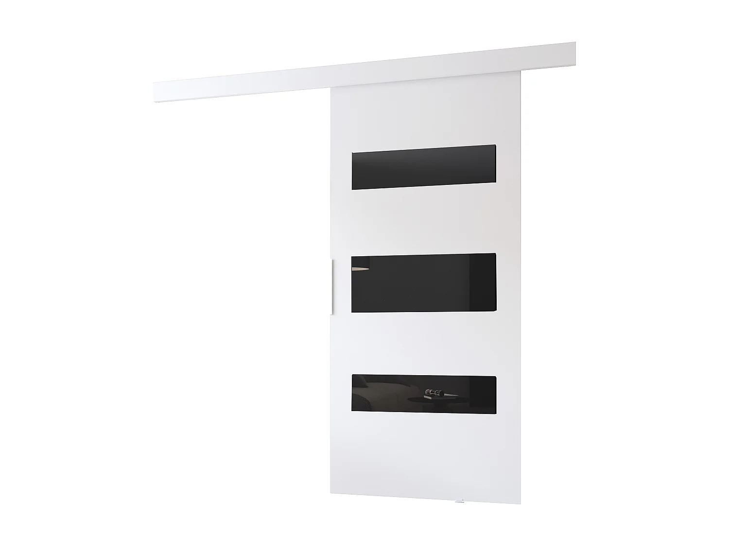 MINIO go for it, porte coulissante CLEAN D 86 cm portes de chambre | Blanc