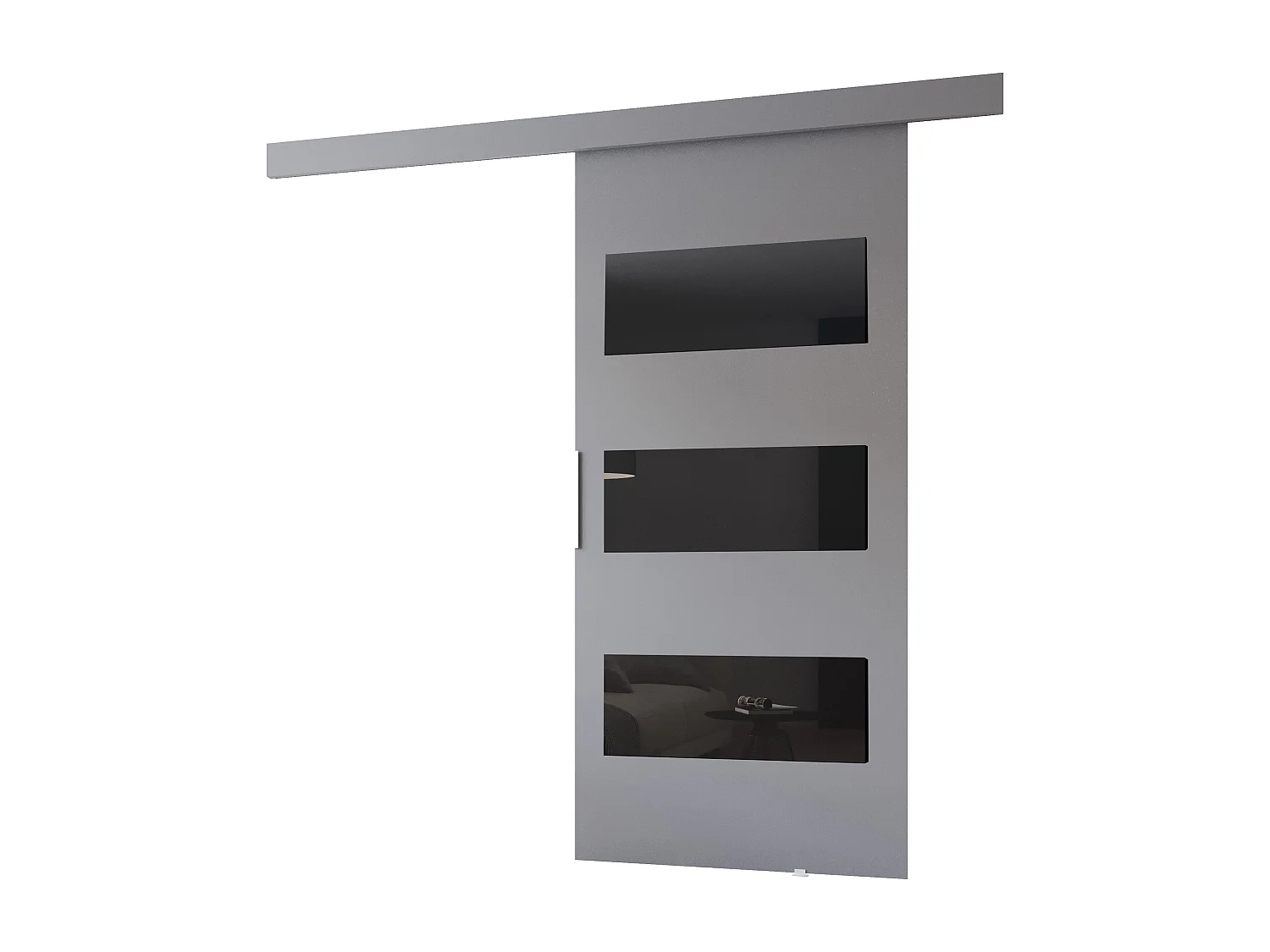 MINIO go for it, porte coulissante CLEAN E 96 cm portes de chambre | Gris