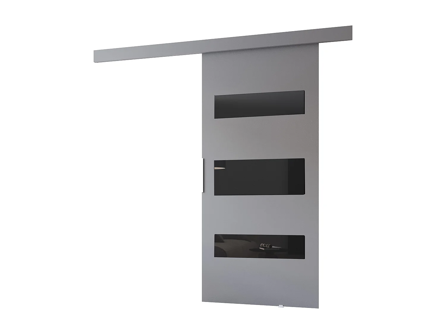 MINIO go for it, porte coulissante CLEAN D 76 cm portes de chambre | Gris