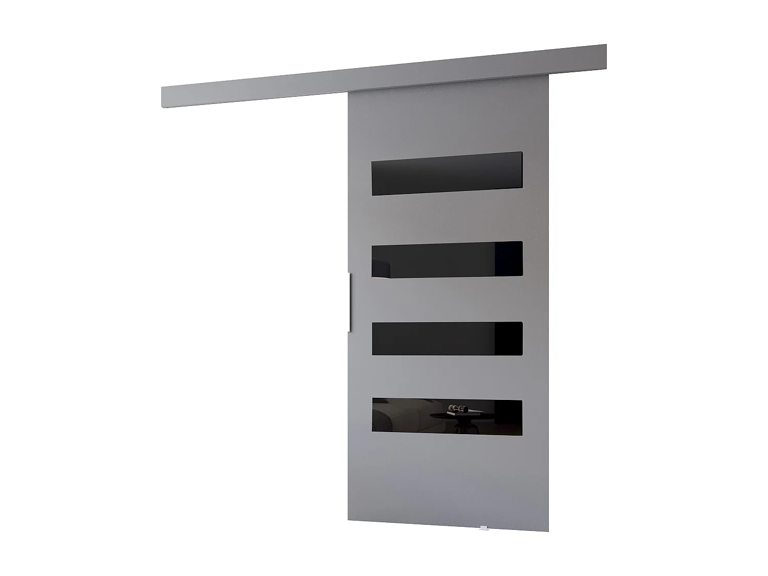 MINIO go for it, porte coulissante CLEAN F 86 cm portes de chambre | Gris