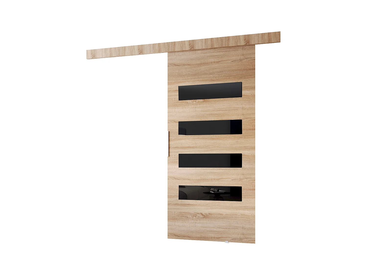 MINIO go for it, porte coulissante CLEAN F 106 cm portes de chambre | Chêne Sonoma