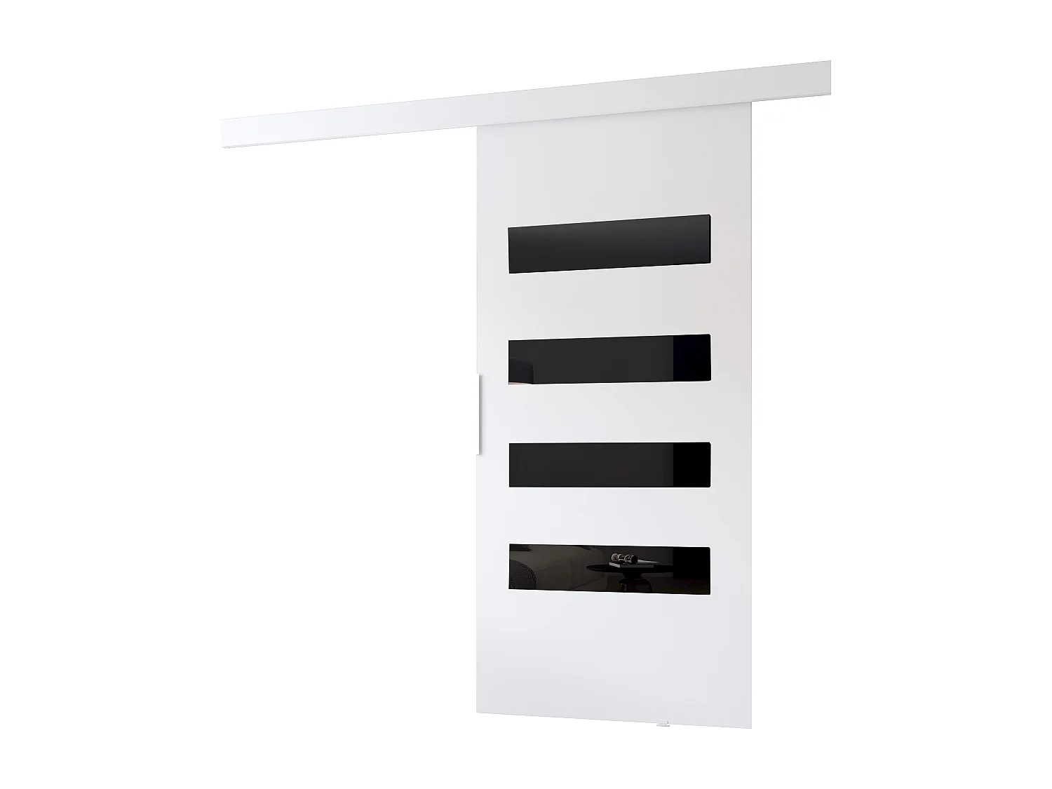 MINIO go for it, porte coulissante CLEAN F 96 cm portes de chambre | Blanc