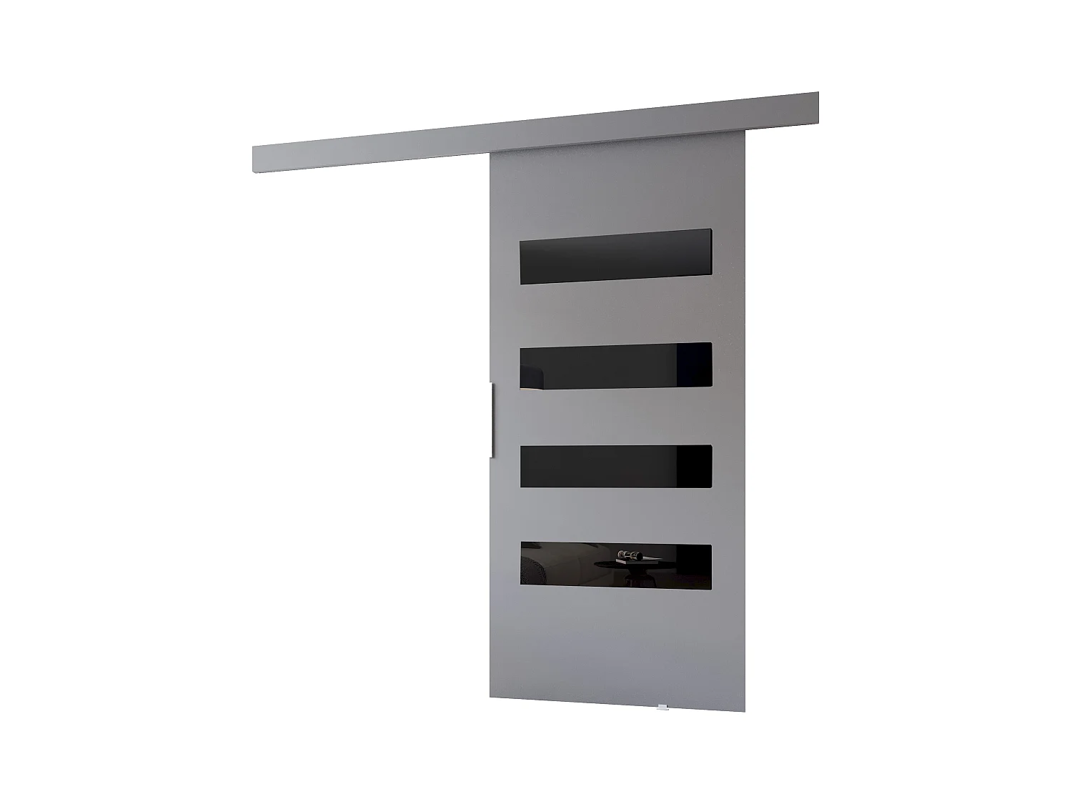 MINIO go for it, porte coulissante CLEAN F 96 cm portes de chambre | Gris