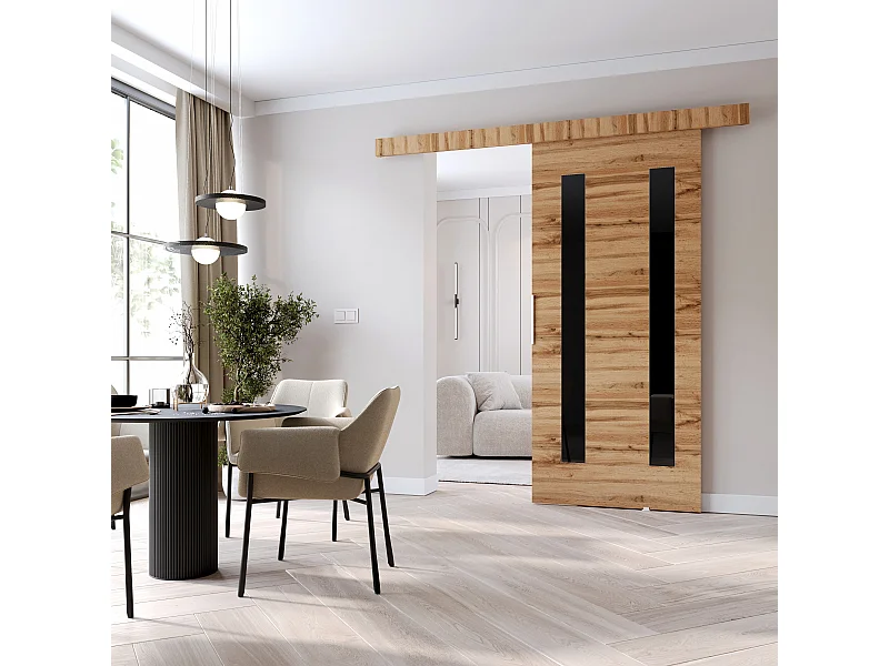 MINIO go for it, porte coulissante CLEAN H 76 cm portes de chambre | Chêne Wotan