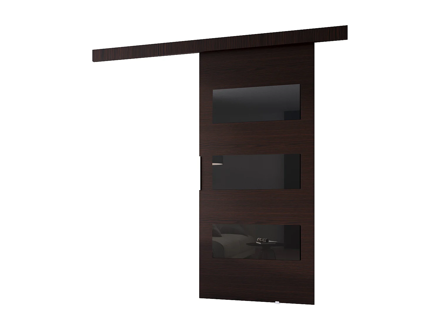 MINIO go for it, porte coulissante CLEAN E 106 cm portes de chambre | Wenge