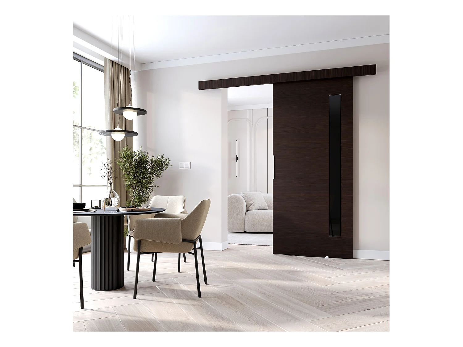 MINIO go for it, Schiebetür CLEAN G, 96 cm, Wenge