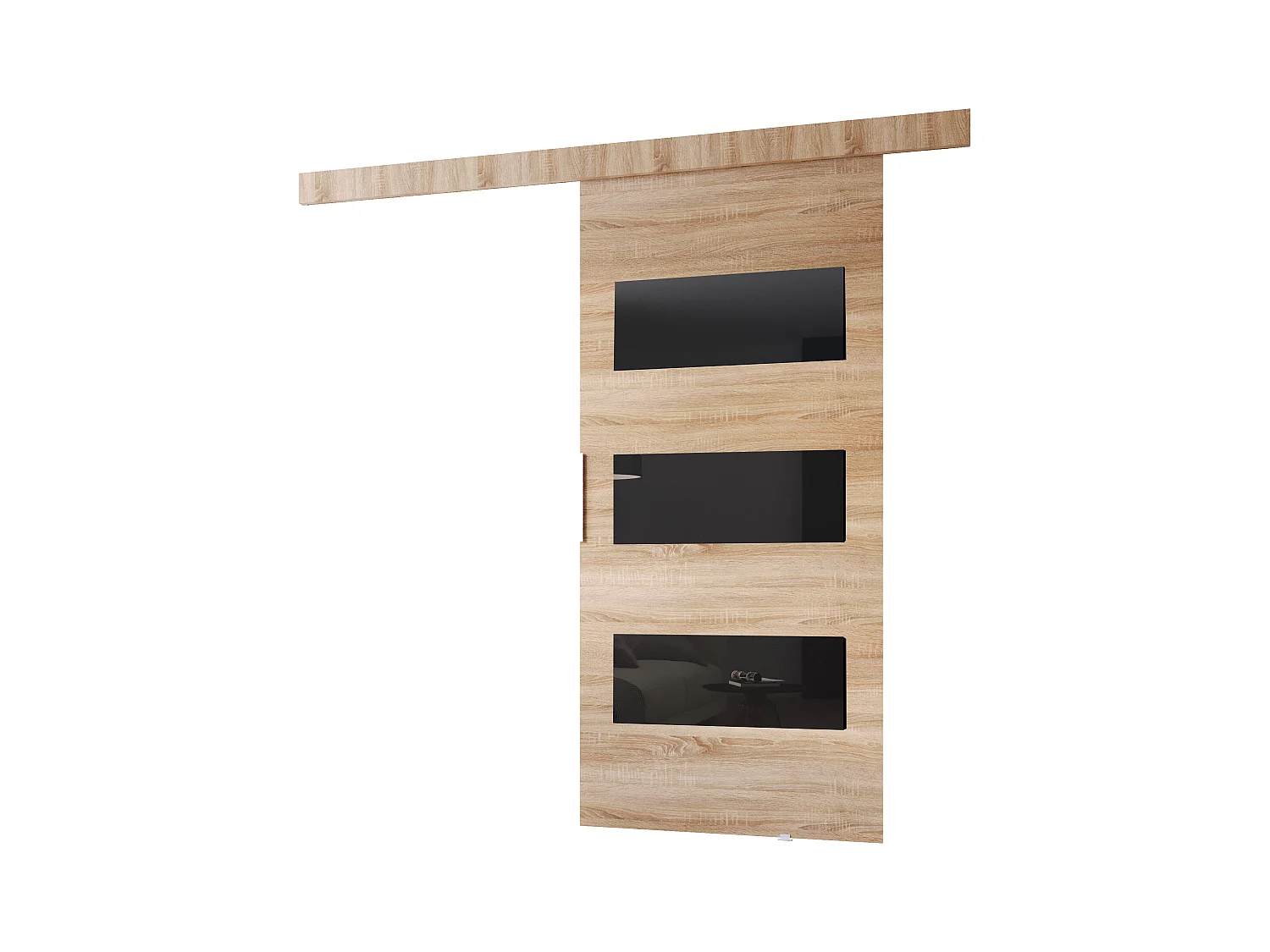 MINIO go for it, porte coulissante CLEAN E 76 cm portes de chambre | Chêne Sonoma