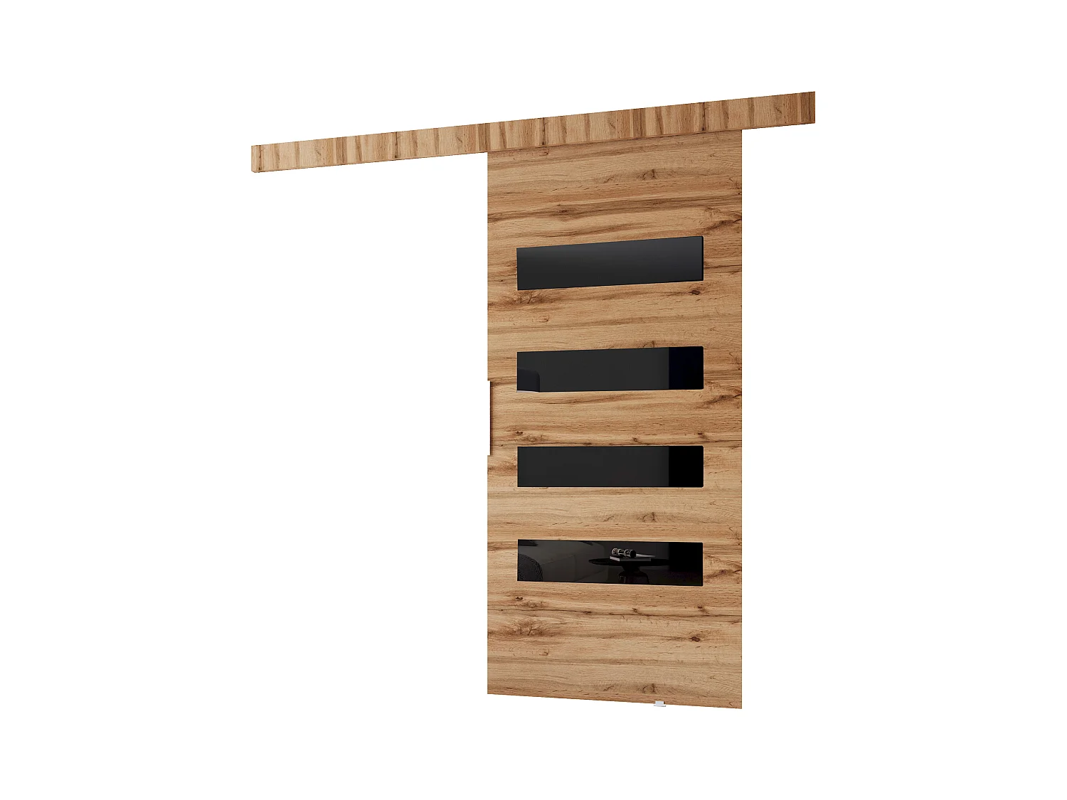 MINIO go for it, porte coulissante CLEAN F 96 cm portes de chambre | Chêne Wotan