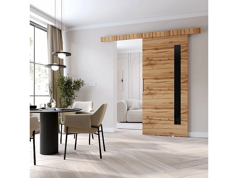 MINIO go for it, porte coulissante CLEAN G 96 cm portes de chambre | Chêne Wotan